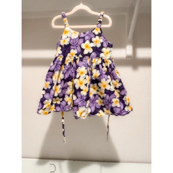Pacific Legend Dress 12-18 mo Hawaiian Girls Purple Hibiscus Made In Hawaii - Picture 12 of 14